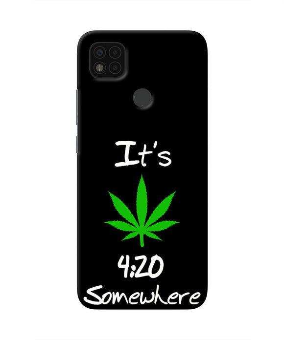 Weed Quote Poco C31 Real 4D Back Cover