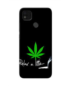 Weed Relax Quote Poco C31 Real 4D Back Cover