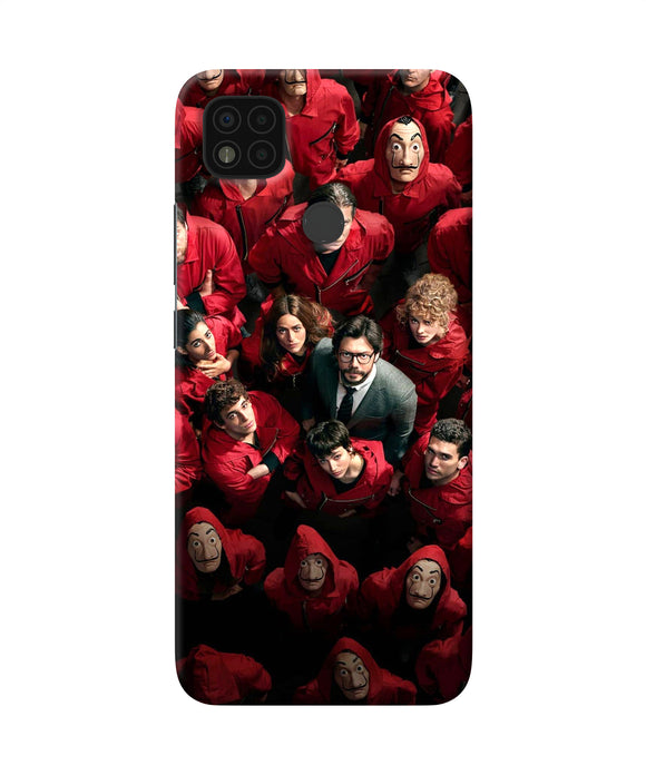 Money Heist Professor with Hostages Poco C31 Back Cover