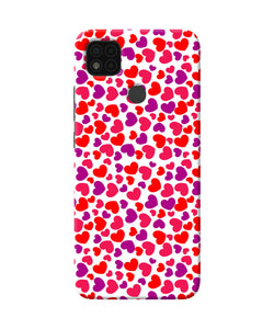 Heart print Poco C31 Back Cover