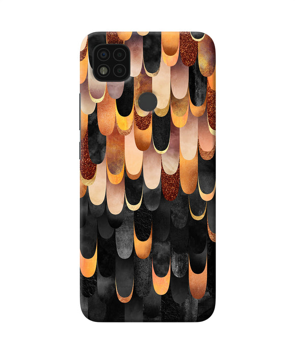 Abstract wooden rug Poco C31 Back Cover