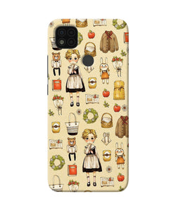 Canvas girl print Poco C31 Back Cover