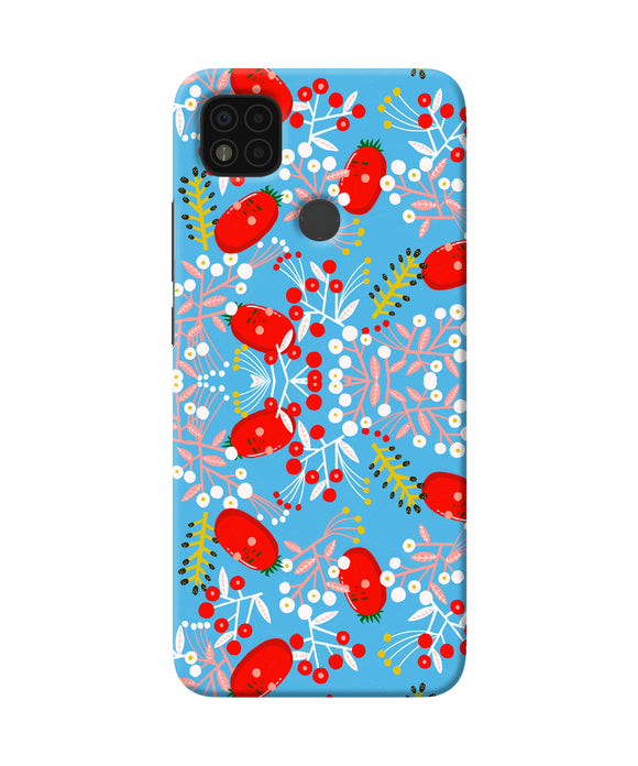 Small red animation pattern Poco C31 Back Cover