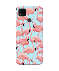 Abstract sheer bird print Poco C31 Back Cover