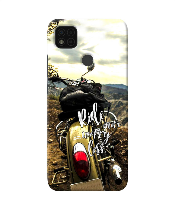 Ride more worry less Poco C31 Back Cover