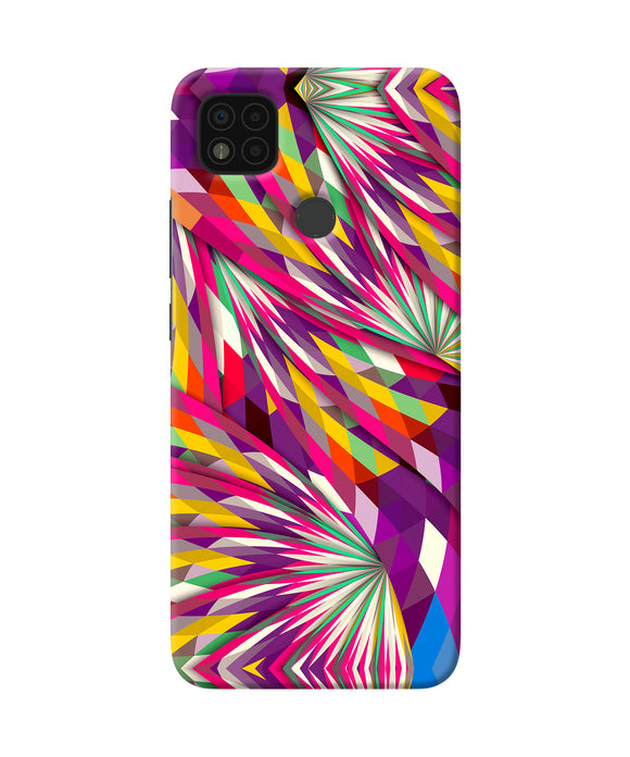 Abstract colorful print Poco C31 Back Cover
