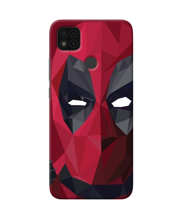 Abstract deadpool mask Poco C31 Back Cover