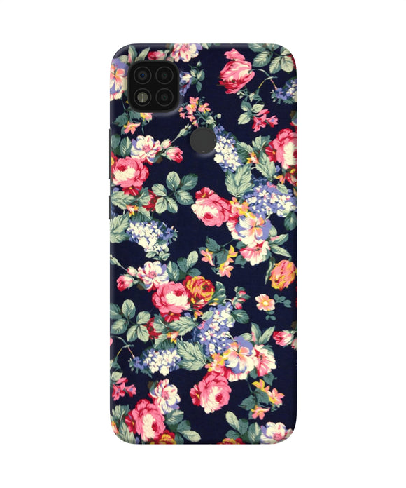 Natural flower print Poco C31 Back Cover