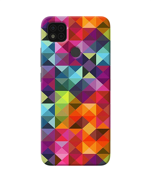 Abstract triangle pattern Poco C31 Back Cover