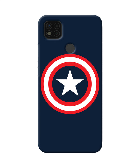 Captain america logo Poco C31 Back Cover