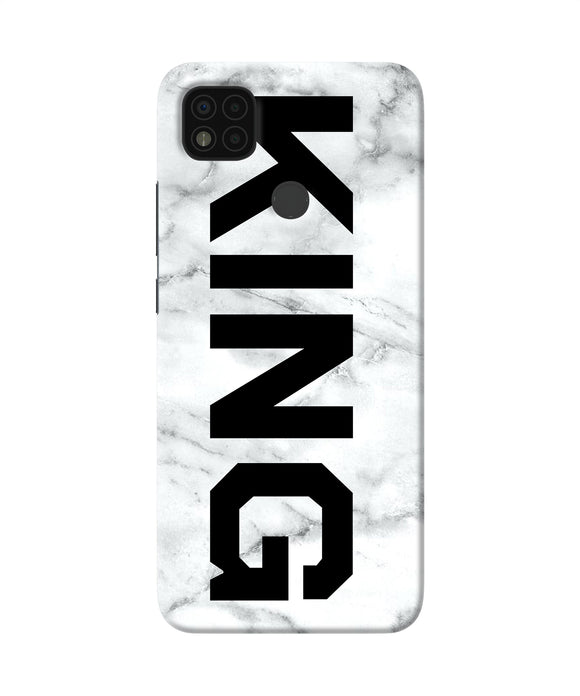 King marble text Poco C31 Back Cover