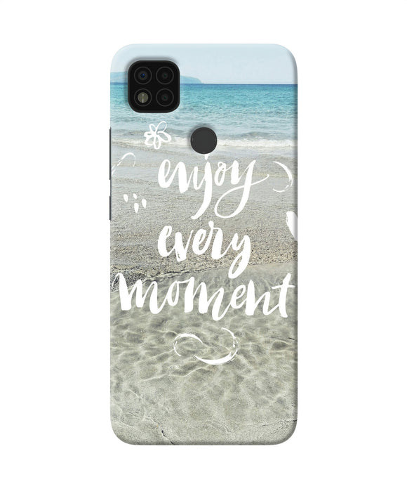 Enjoy every moment sea Poco C31 Back Cover