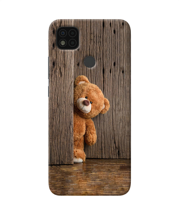 Teddy wooden Poco C31 Back Cover