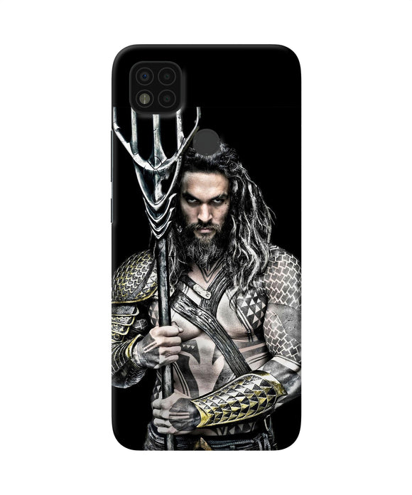 Aquaman trident black Poco C31 Back Cover