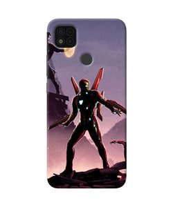 Ironman on planet Poco C31 Back Cover