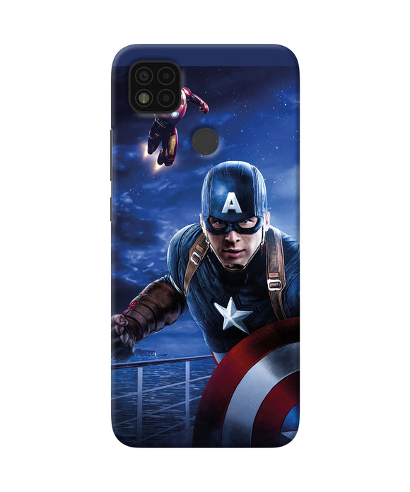 Captain with ironman Poco C31 Back Cover