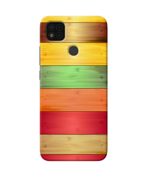 Wooden colors Poco C31 Back Cover