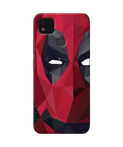 Abstract deadpool half mask Poco C31 Back Cover