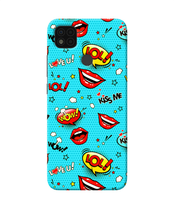 Lol lips print Poco C31 Back Cover