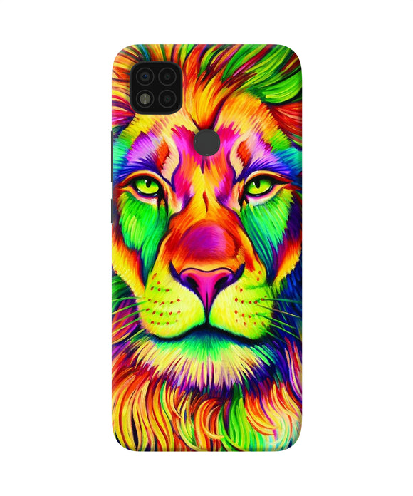 Lion color poster Poco C31 Back Cover