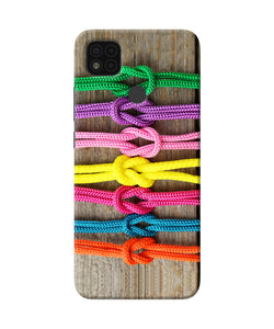 Colorful shoelace Poco C31 Back Cover