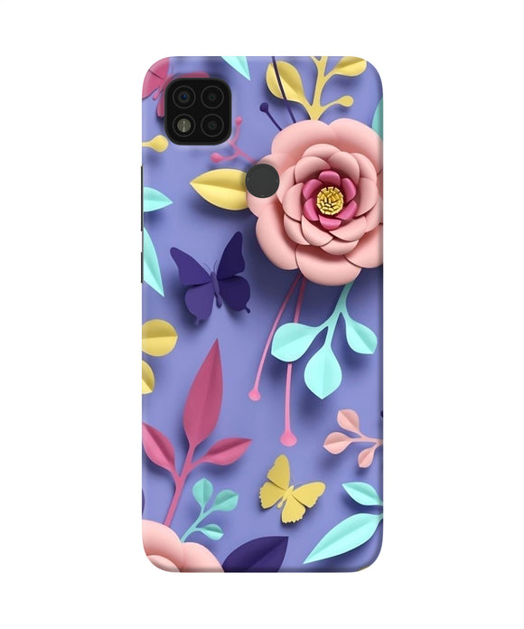 Flower canvas Poco C31 Back Cover