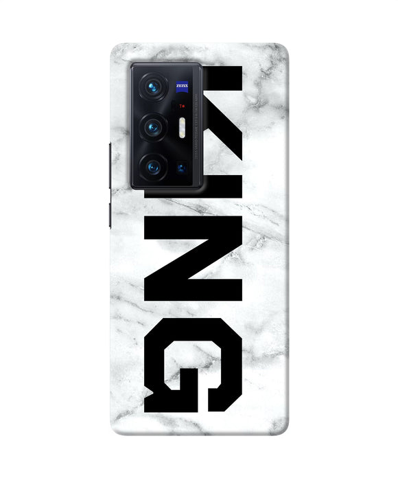 King marble text Vivo X70 Pro Back Cover