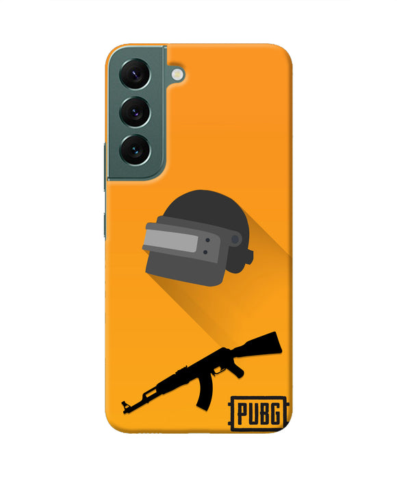 PUBG Helmet and Gun Samsung S22 Real 4D Back Cover