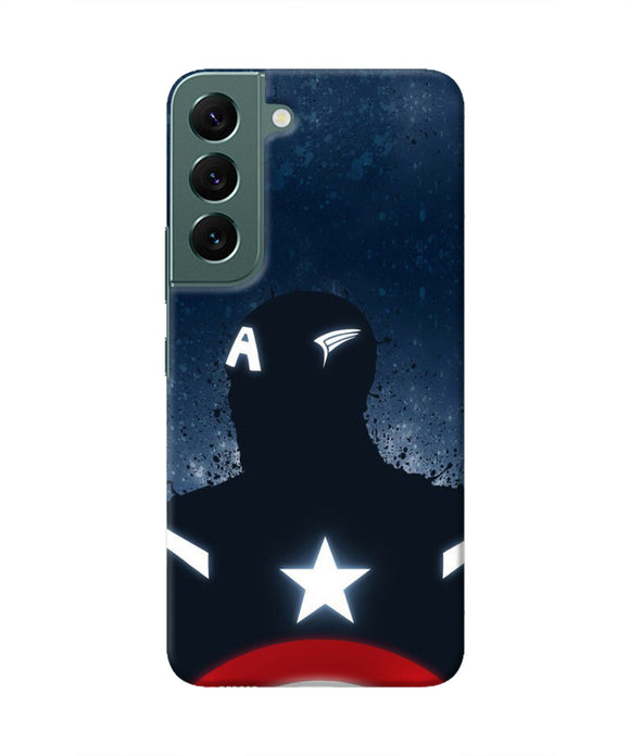 Captain america Shield Samsung S22 Real 4D Back Cover