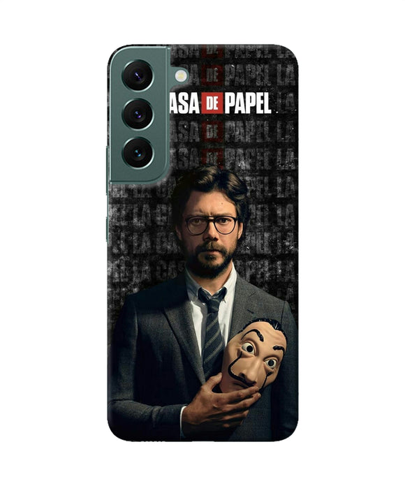 Money Heist Professor with Mask Samsung S22 Back Cover
