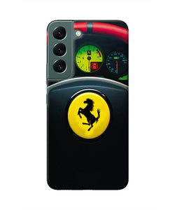 Ferrari Steeriing Wheel Samsung S22 Plus Real 4D Back Cover