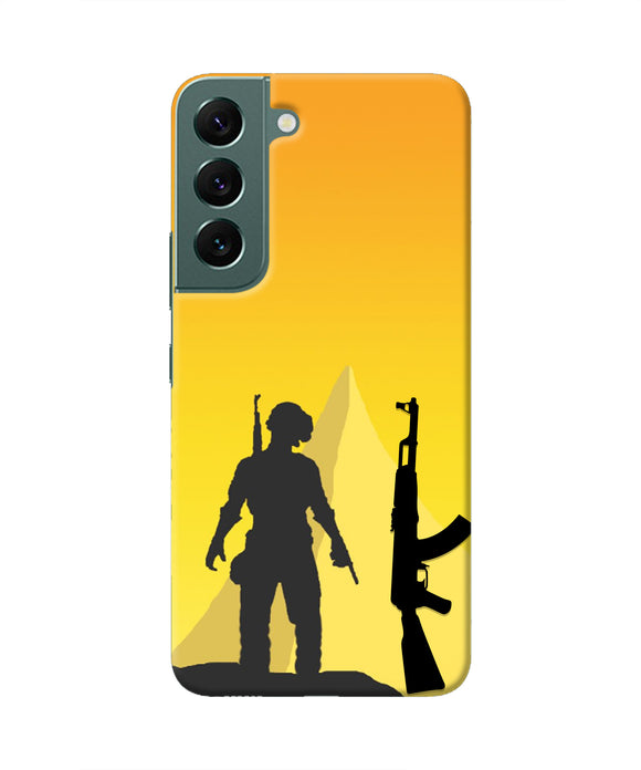 PUBG Silhouette Samsung S22 Plus Real 4D Back Cover