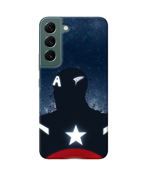 Captain america Shield Samsung S22 Plus Real 4D Back Cover