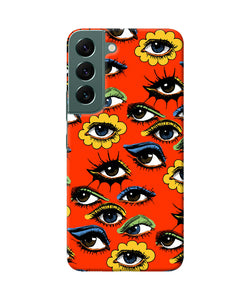 Abstract eyes pattern Samsung S22 Plus Back Cover