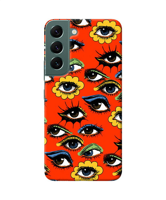 Abstract eyes pattern Samsung S22 Plus Back Cover