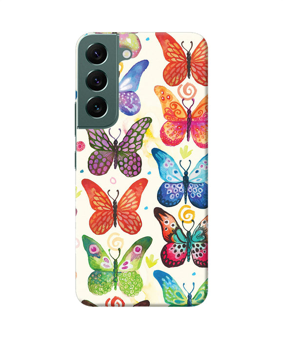 Abstract butterfly print Samsung S22 Plus Back Cover