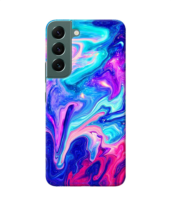 Abstract colorful water Samsung S22 Plus Back Cover