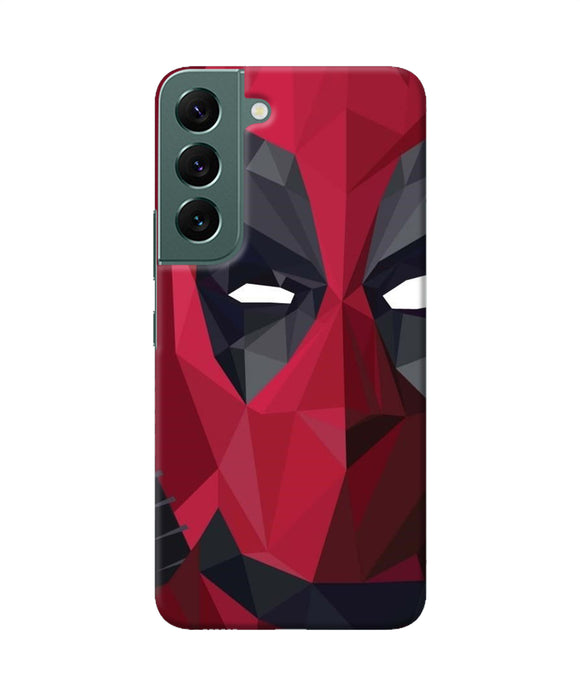 Abstract deadpool half mask Samsung S22 Plus Back Cover