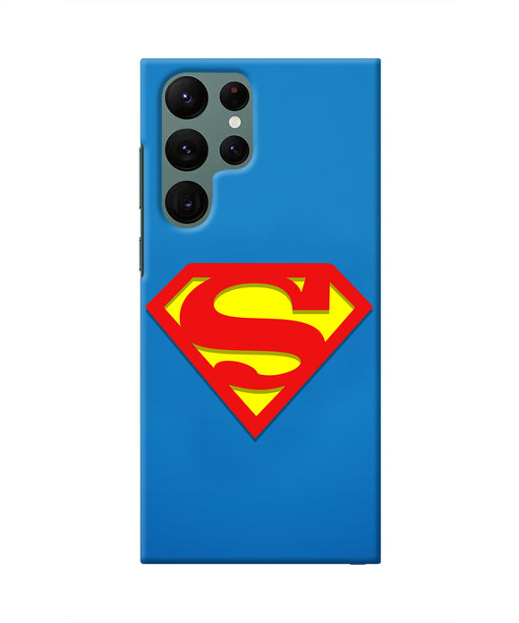 Superman Blue Samsung S22 Ultra Real 4D Back Cover