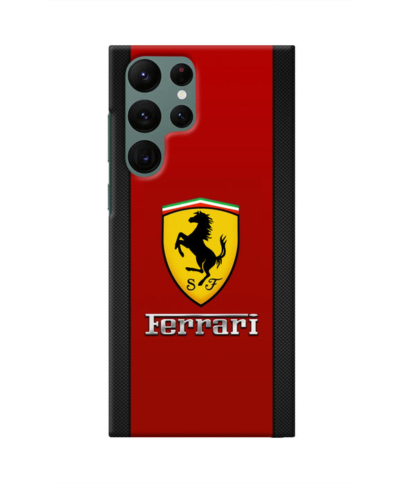 Ferrari Abstract Samsung S22 Ultra Real 4D Back Cover