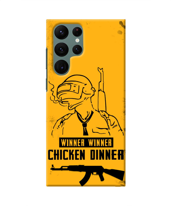PUBG Chicken Dinner Samsung S22 Ultra Real 4D Back Cover
