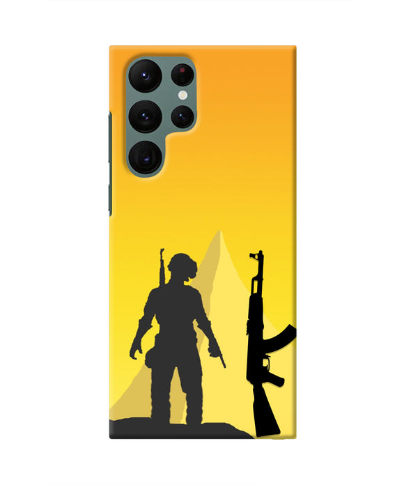 PUBG Silhouette Samsung S22 Ultra Real 4D Back Cover