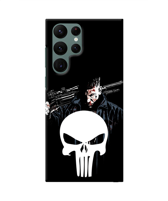 Punisher Character Samsung S22 Ultra Real 4D Back Cover