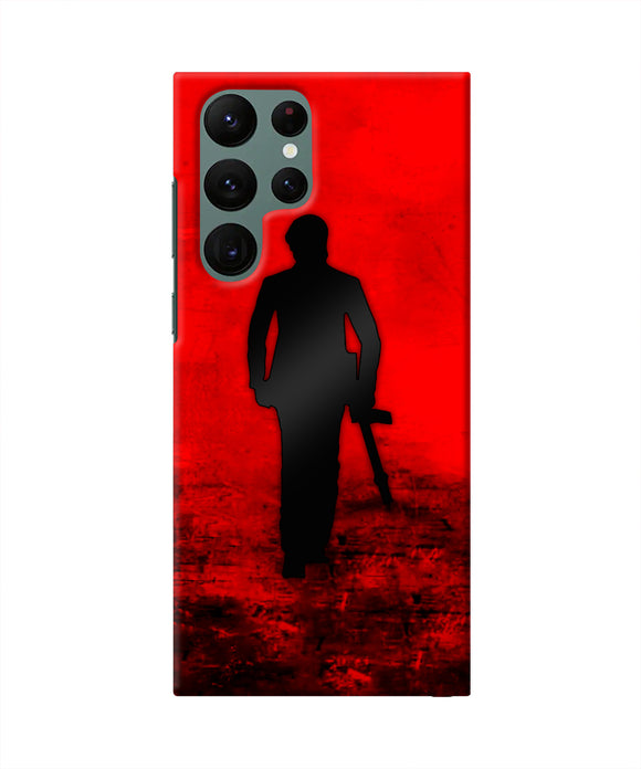 Rocky Bhai with Gun Samsung S22 Ultra Real 4D Back Cover
