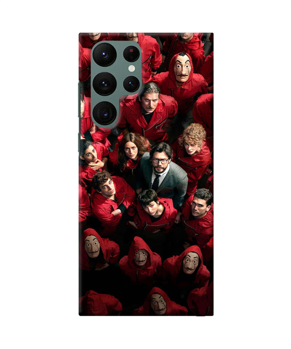 Money Heist Professor with Hostages Samsung S22 Ultra Back Cover