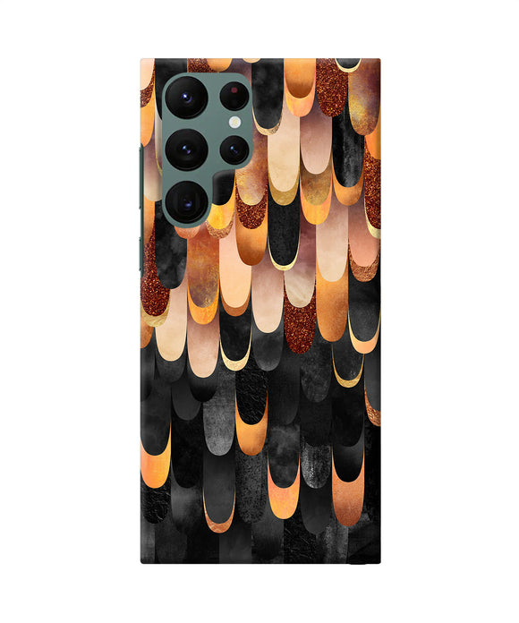 Abstract wooden rug Samsung S22 Ultra Back Cover