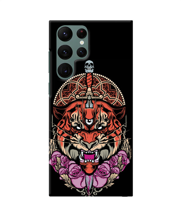 Abstract tiger Samsung S22 Ultra Back Cover