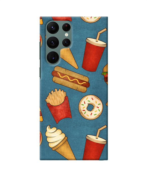 Abstract food print Samsung S22 Ultra Back Cover