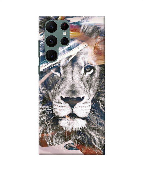 Lion poster Samsung S22 Ultra Back Cover
