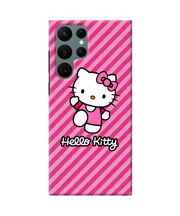 Hello kitty pink Samsung S22 Ultra Back Cover